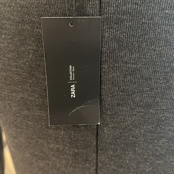 NWT Zara grey fitted dress - Picture 3 of 3